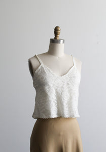 cropped lace camisole