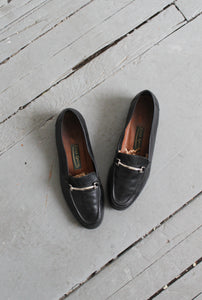 equestrian leather loafers size 7½