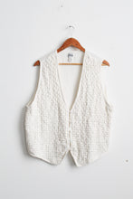 bone woven vest