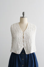 bone woven vest