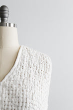 bone woven vest