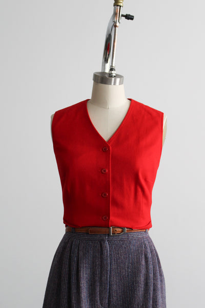 fireside wool vest