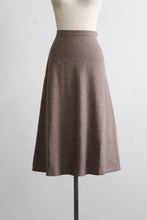 chestnut wool midi skirt (m)