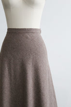 chestnut wool midi skirt (m)