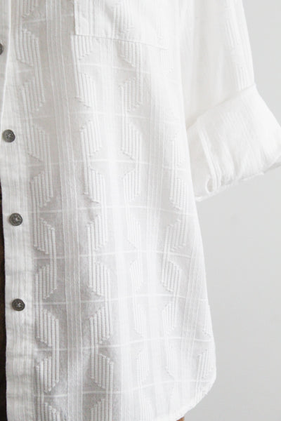 embossed saltstone button up