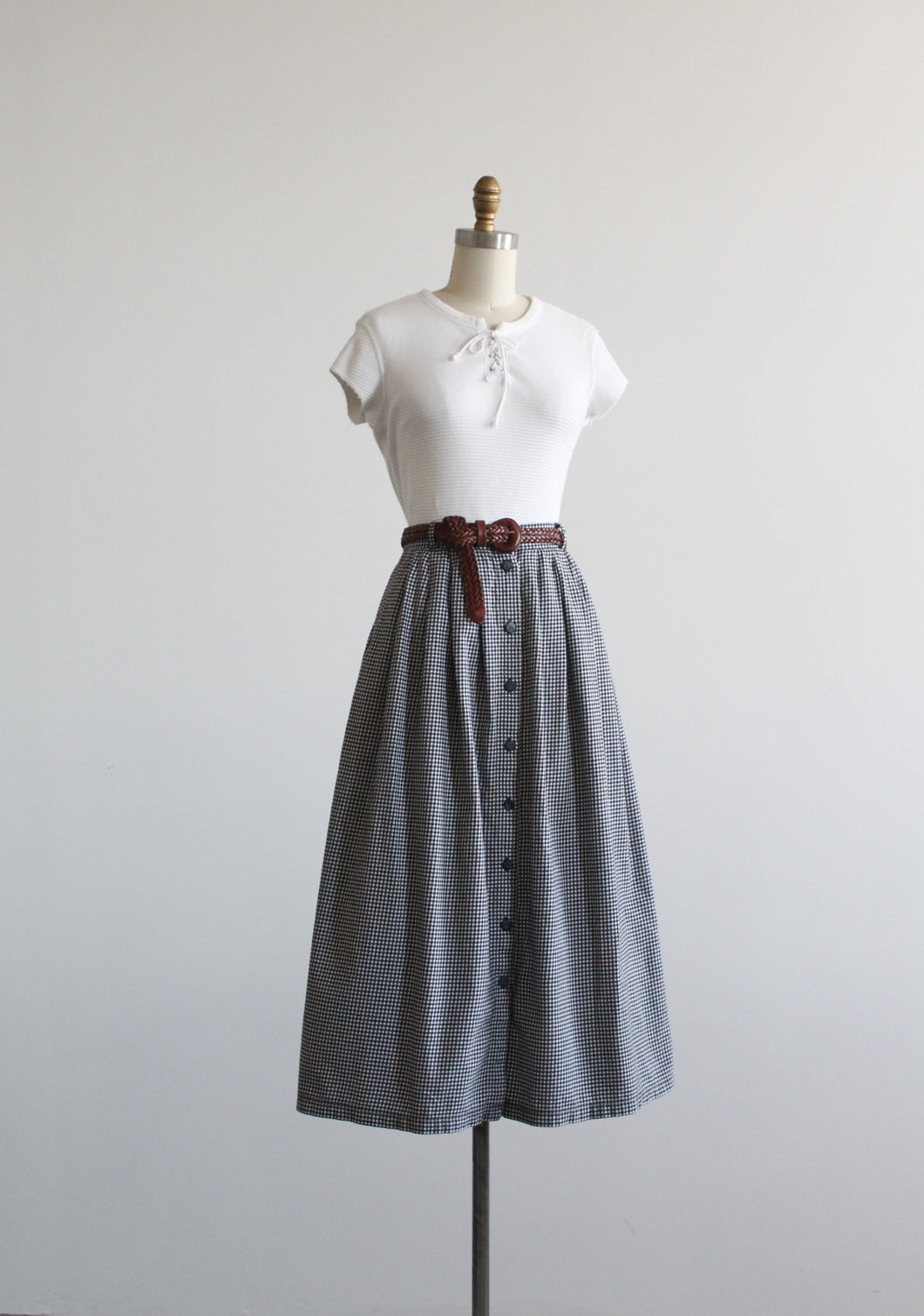 winter picnic midi skirt