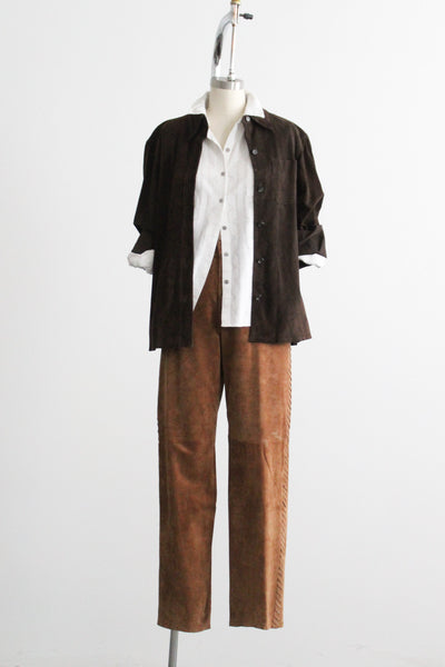 lamplight suede trousers