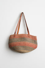 striped sisal bag