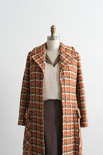october plaid wool trench (s)