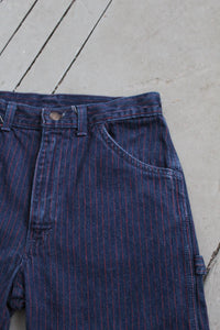red stripe indigo mom jeans