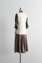 chestnut wool midi skirt (m)