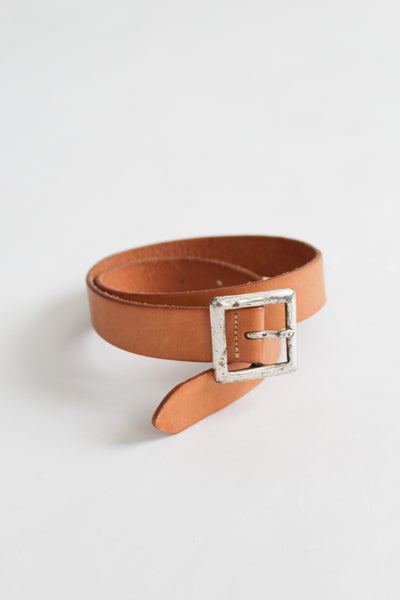 honey leather belt