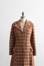 october plaid wool trench (s)