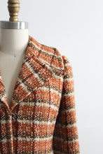 october plaid wool trench (s)