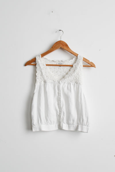 chamomile linen button up