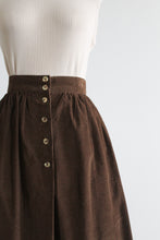 espresso corduroy skirt