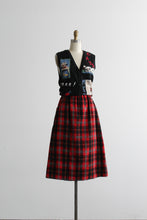 fireside plaid wool skirt