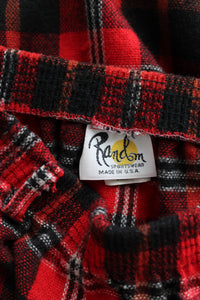 fireside plaid wool skirt