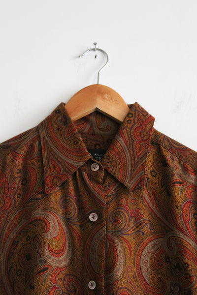 honeygold paisley blouse (m/l)