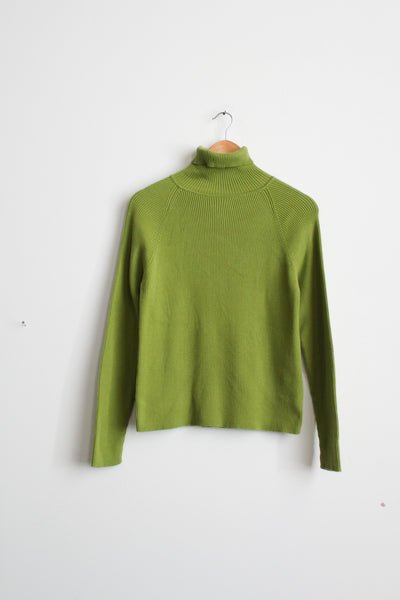 celery cotton turtleneck