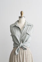 sageleaf cotton button up