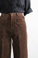 walnut suede trousers (s)