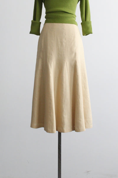 honeyglow linen skirt
