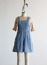 denim short overalls