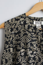 sleeveless print silk tunic