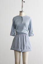 blueberry check shorts