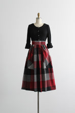 hearthlight plaid wool skirt