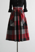 hearthlight plaid wool skirt
