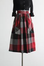 hearthlight plaid wool skirt