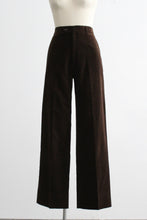 espresso velvet trousers (m)