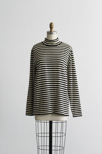 blackbird striped wool turtleneck
