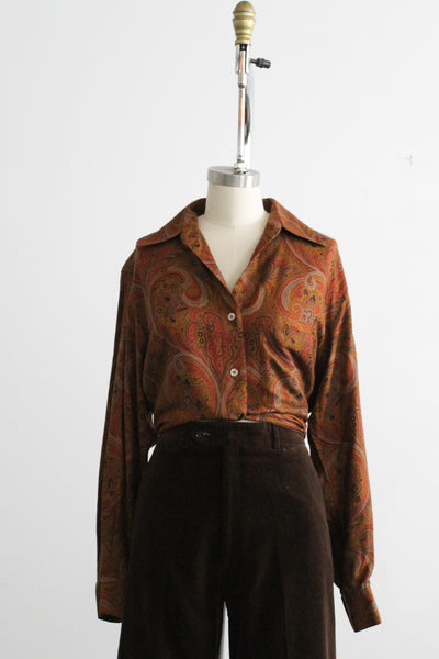 honeygold paisley blouse (m/l)
