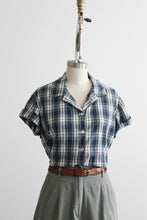 plaid cotton button up
