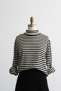 blackbird striped wool turtleneck