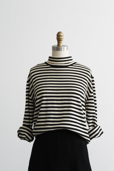 blackbird striped wool turtleneck