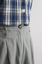 sage leaf linen shorts