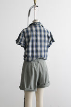 plaid cotton button up