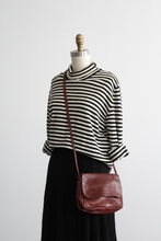 walnut leather shoulder bag
