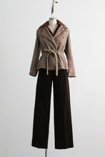 espresso velvet trousers (m)