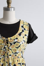 sunflower lace up day dress