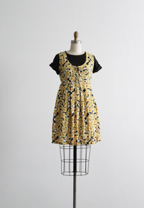 sunflower lace up day dress
