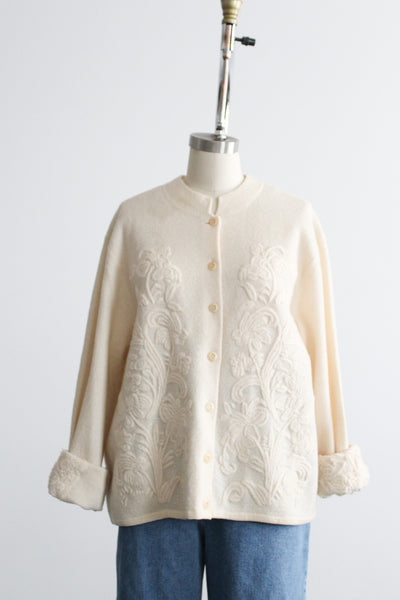 edelweiss wool cardigan