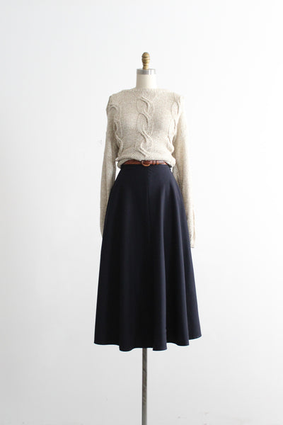 nightingale wool midi skirt (m)