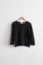 cashmere & silk graphite pullover (s/m)