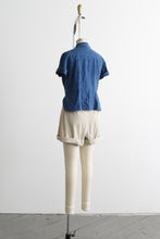 indigo denim button up
