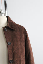 quilted leather chore coat